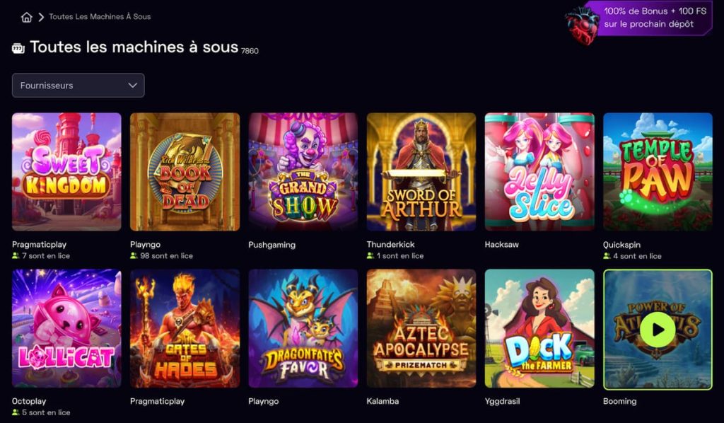 Immerion Casino machines à sous